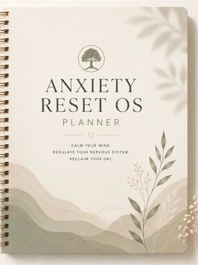 Anxiety Reset OS-Luxury Anxiety Planner-Overthinking Minds-Prem Mental Wellness